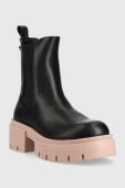 Черевики Guess Charlotte жіночі колір чорний на платформі Черевики Guess Charlotte жіночі колір чорний на платформі
