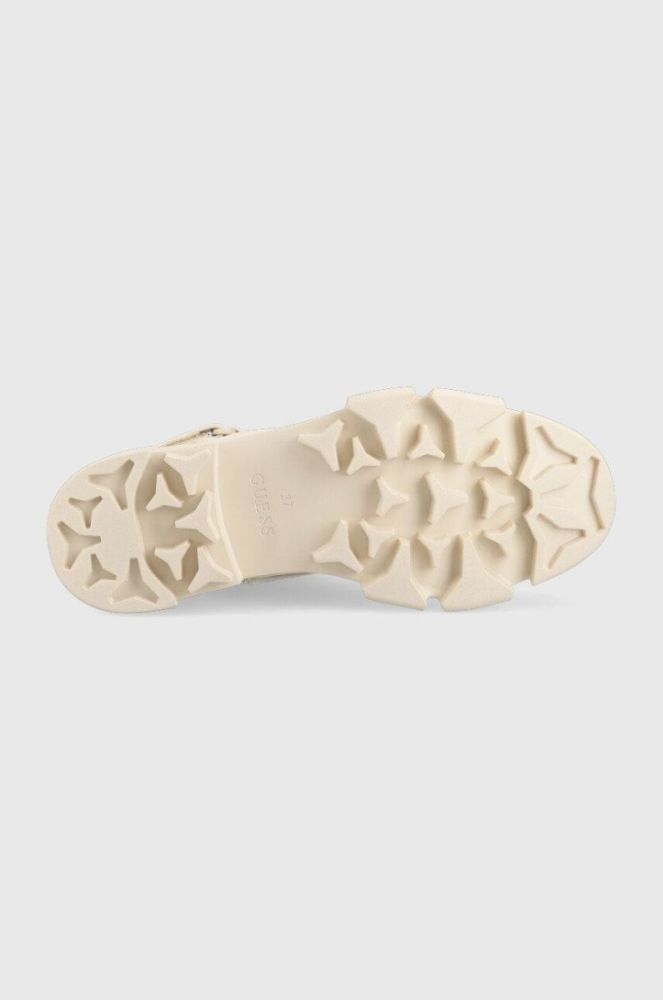 Черевики Guess Madox жіночі колір бежевий на платформі фото 5