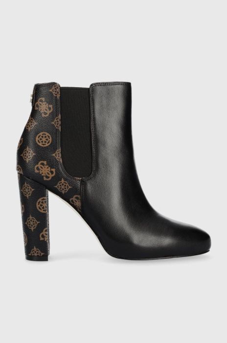 Черевики Guess Rico жіночі колір чорний каблук блок