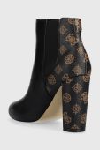 Черевики Guess Rico жіночі колір чорний каблук блок