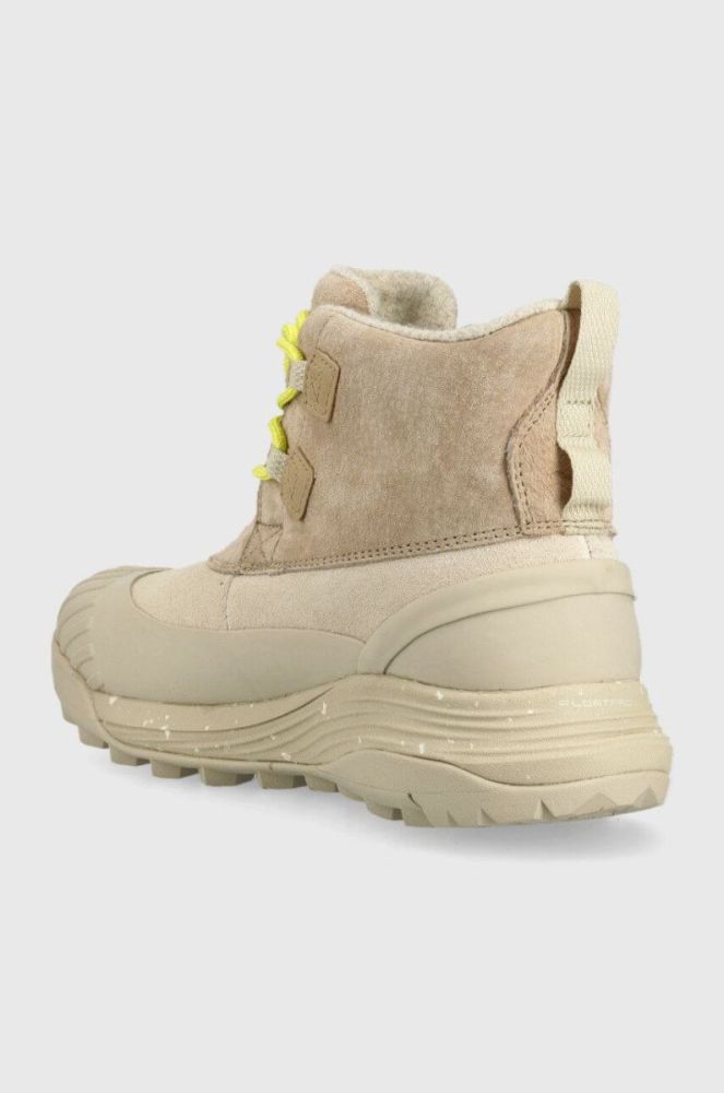 Замшеві чоботи Merrell жіночі колір бежевий утеплене фото 3