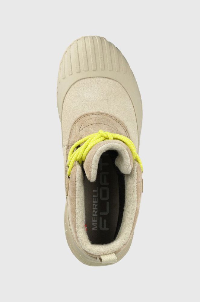 Замшеві чоботи Merrell жіночі колір бежевий утеплене фото 4