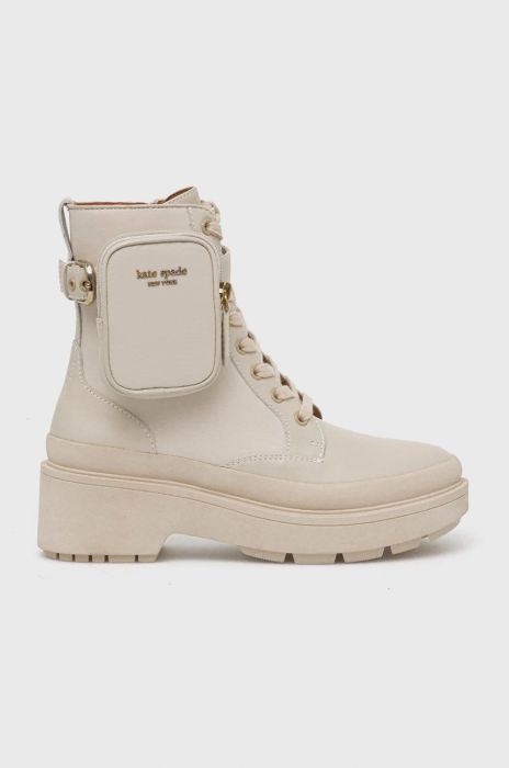 Черевики Kate Spade Winona жіночі колір бежевий на платформі Черевики Kate Spade Winona жіночі колір бежевий на платформі