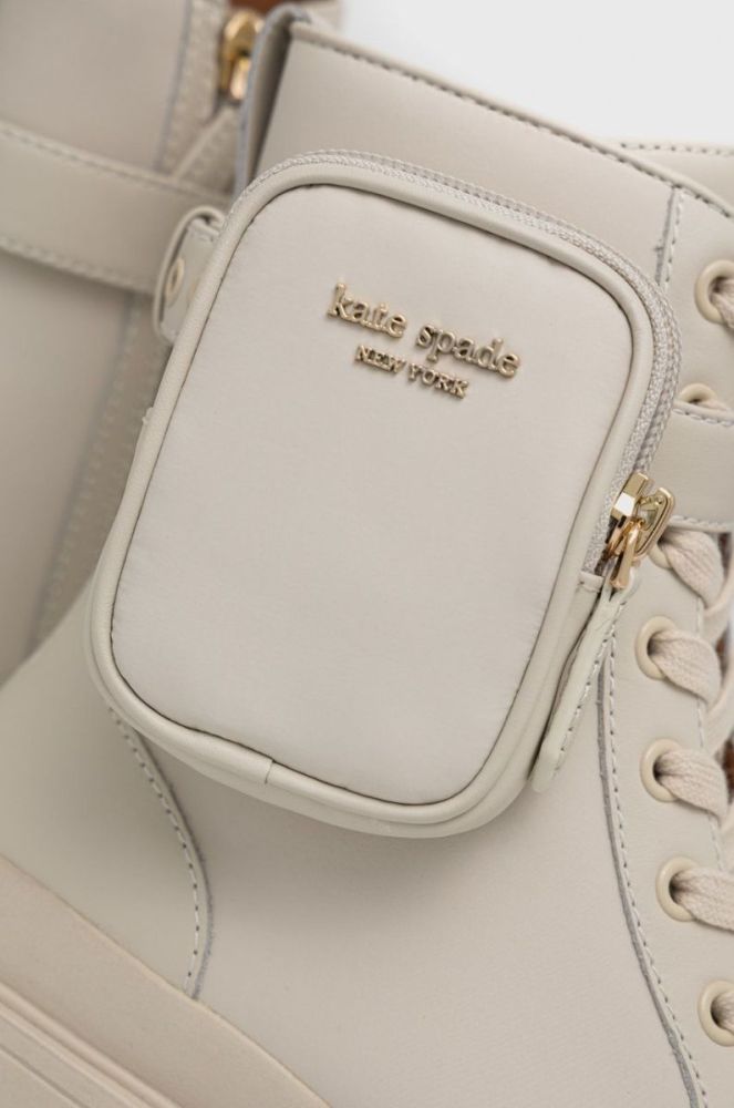 Черевики Kate Spade Winona жіночі колір бежевий на платформі фото 4