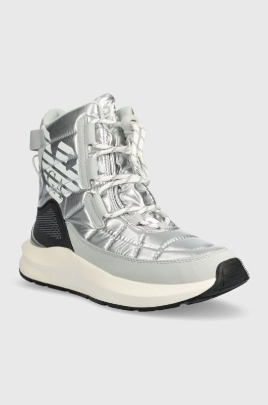 Зимові чоботи EA7 Emporio Armani Snow Boot колір срібний фото 2
