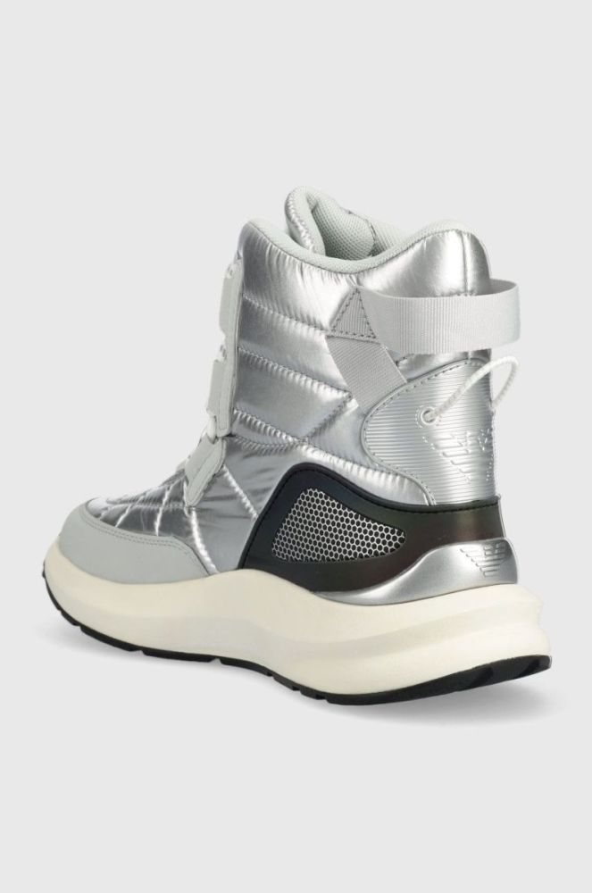 Зимові чоботи EA7 Emporio Armani Snow Boot колір срібний фото 3