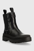 Черевики Pepe Jeans Gum Chelsea жіночі колір чорний на платформі Черевики Pepe Jeans Gum Chelsea жіночі колір чорний на платформі