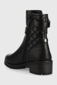 Черевики Mustang жіночі колір чорний каблук блок злегка утеплена