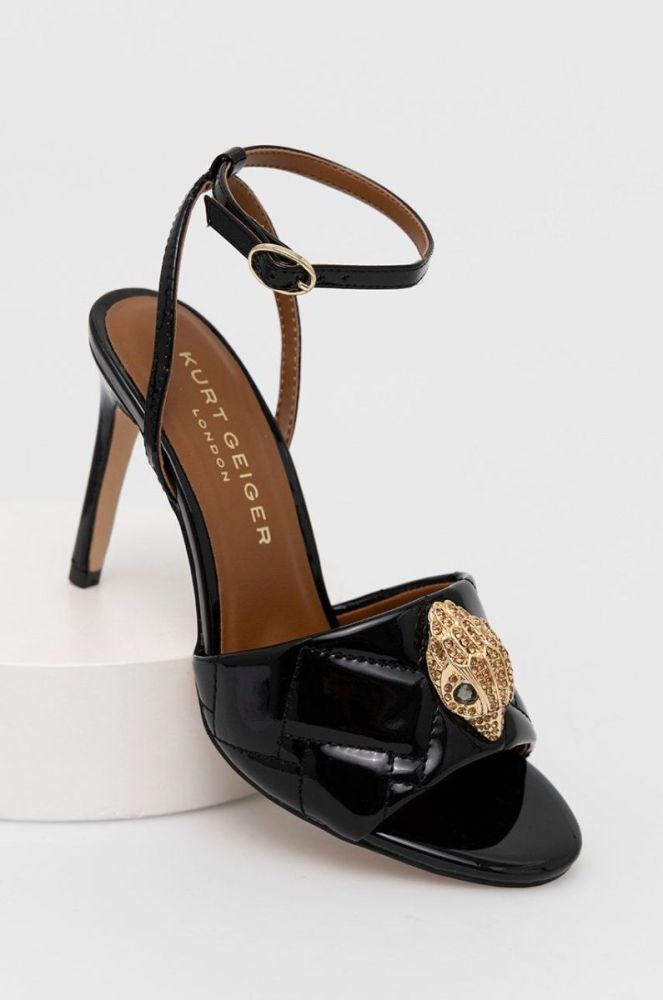 Шкіряні сандалі Kurt Geiger London Kensington Sand колір чорний 8489900309 фото 2