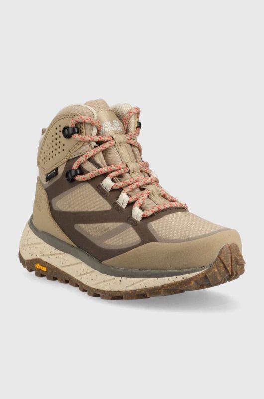 Черевики Jack Wolfskin Terraventure Texapore Mid жіночі колір бежевий утеплені фото 2