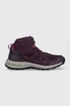 Черевики Jack Wolfskin Woodland 2 Texapore Mid жіночі колір фіолетовий Черевики Jack Wolfskin Woodland 2 Texapore Mid жіночі колір фіолетовий
