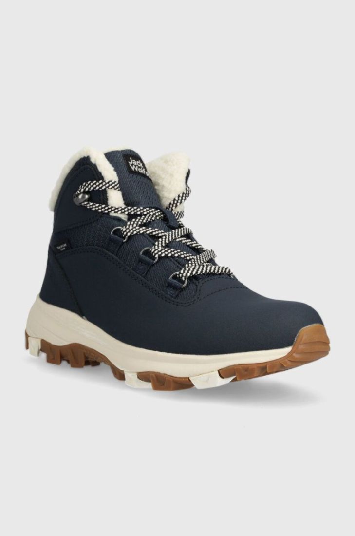 Черевики Jack Wolfskin Everquest Texapore Mid жіночі утеплене колір блакитний