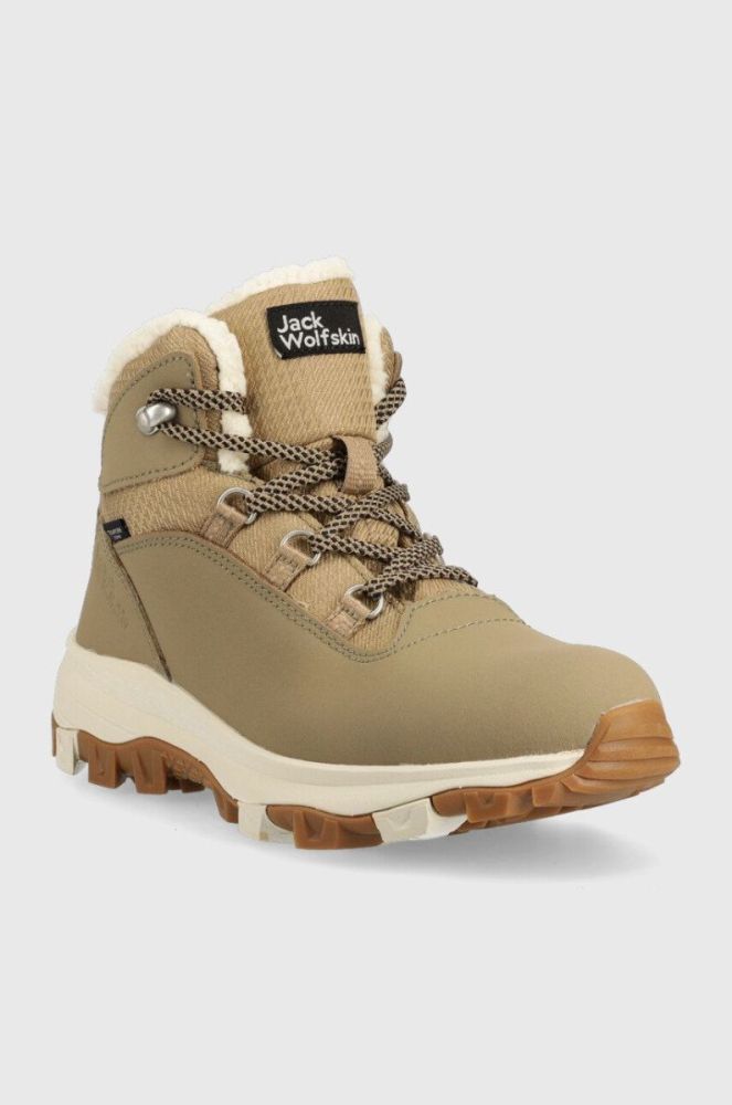 Черевики Jack Wolfskin Everquest Texapore Mid жіночі колір коричневий утеплене фото 2