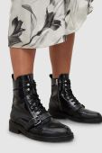 Шкіряні черевики AllSaints Donita жіночі колір чорний на платформі Шкіряні черевики AllSaints Donita жіночі колір чорний на платформі