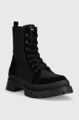 Черевики Desigual жіночі колір чорний на платформі