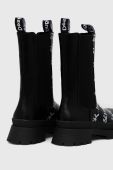 Черевики Desigual жіночі колір чорний на плоскому ходу (2691559)