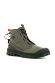 Черевики Palladium Pampa Travel Lite жіночі колір зелений на плоскому ходу Черевики Palladium Pampa Travel Lite жіночі колір зелений на плоскому ходу