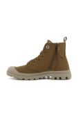 Замшеві кеди Palladium Pampa Hi Zip жіночі колір коричневий
