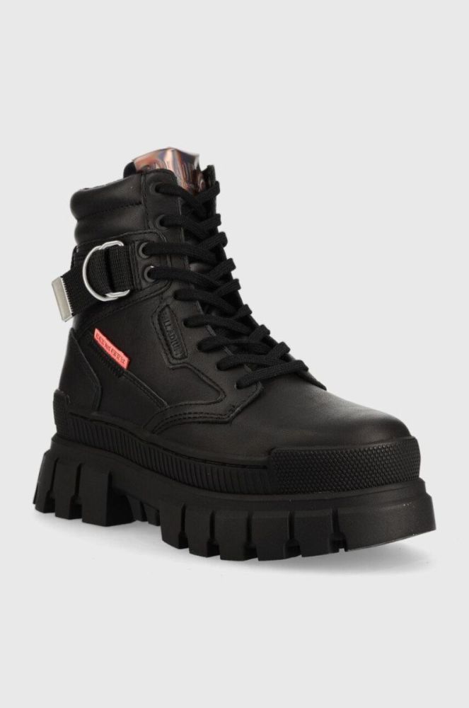 Шкіряні черевики Palladium Revolt Sport Ranger жіночі колір чорний на платформі фото 2