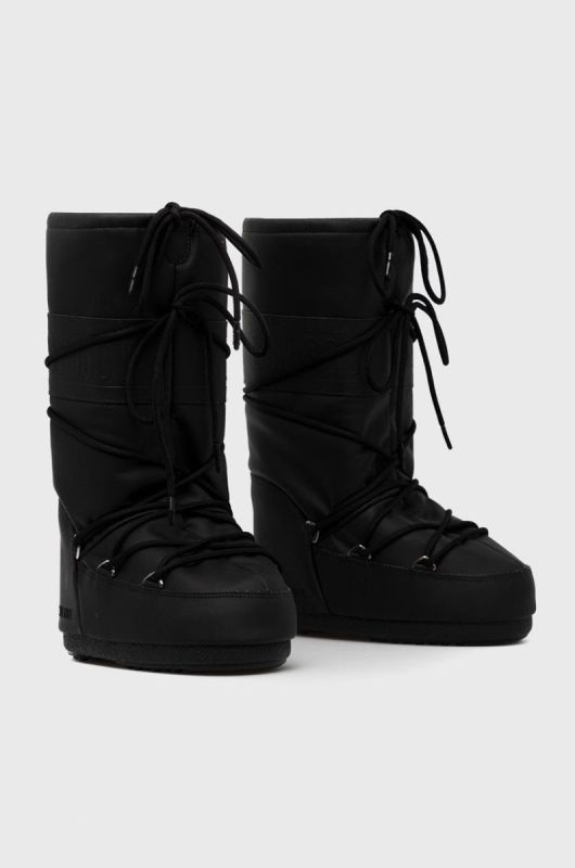 Зимові чоботи Moon Boot Icon Rubber жіночі колір чорний фото 2