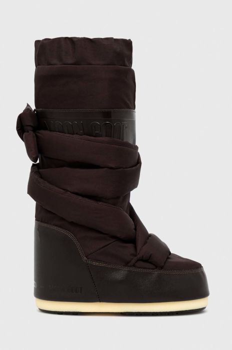 Зимові чоботи Moon Boot Icon Mega Lace колір коричневий 14028000.DARKBROWN-DARKBROWN