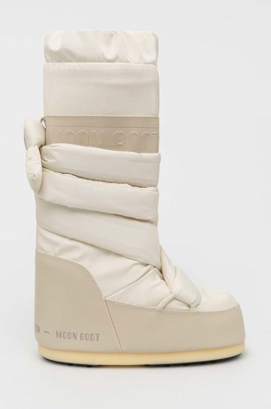 Зимові чоботи Moon Boot Icon Mega Lace колір бежевий 14028000.ECRU-ECRU