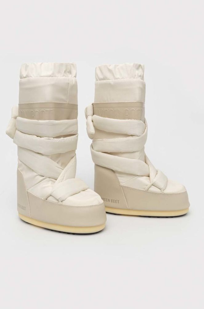 Зимові чоботи Moon Boot Icon Mega Lace колір бежевий 14028000.ECRU-ECRU фото 2