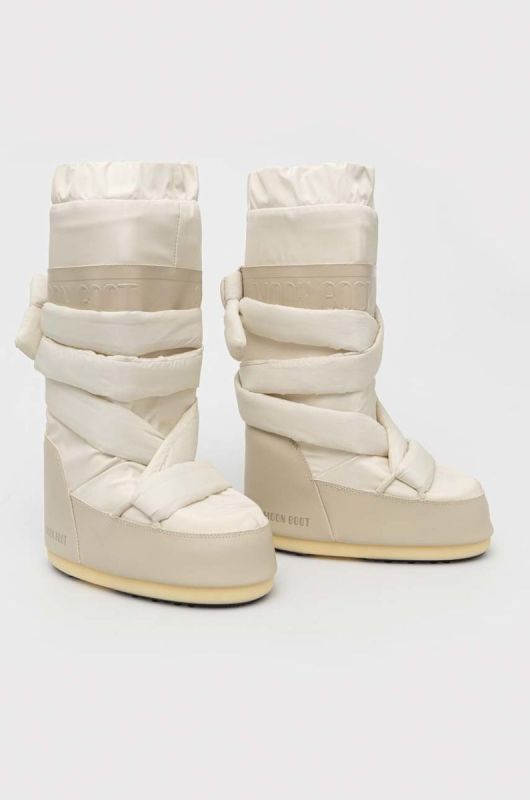 Зимові чоботи Moon Boot Icon Mega Lace колір бежевий 14028000.ECRU-ECRU фото 2
