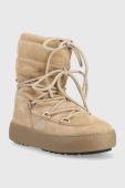 Замшеві чоботи Moon Boot Ltrack Suede колір бежевий 24500100.BEIGE-BEIGE