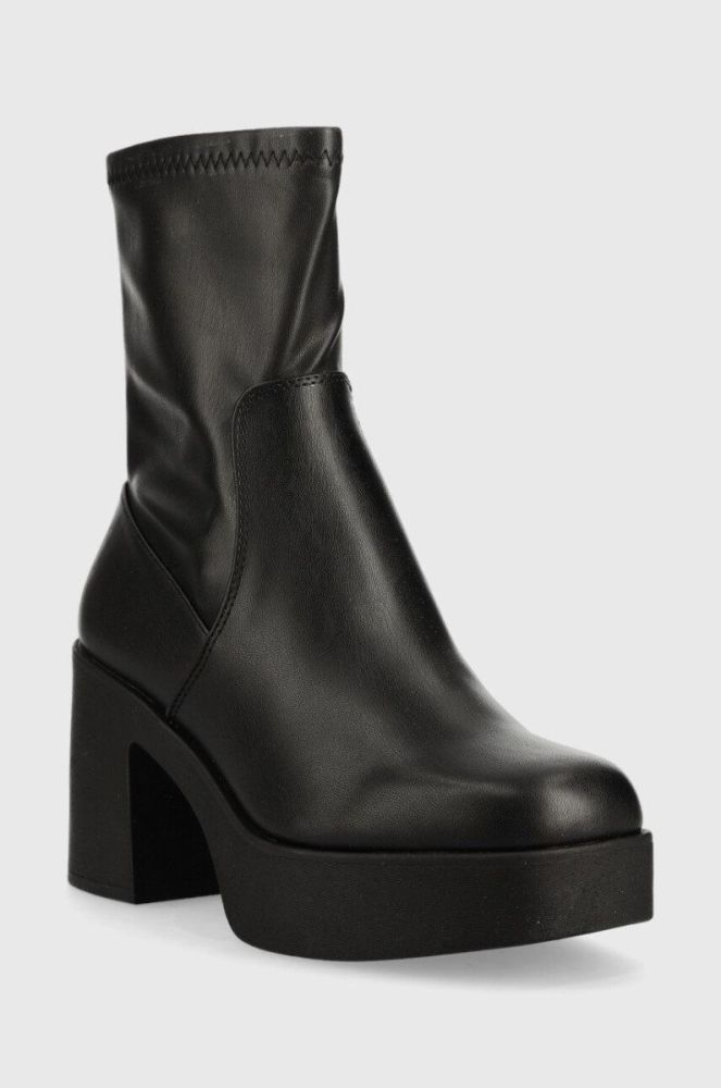 Черевики Aldo Upstep жіночі колір чорний каблук блок фото 2
