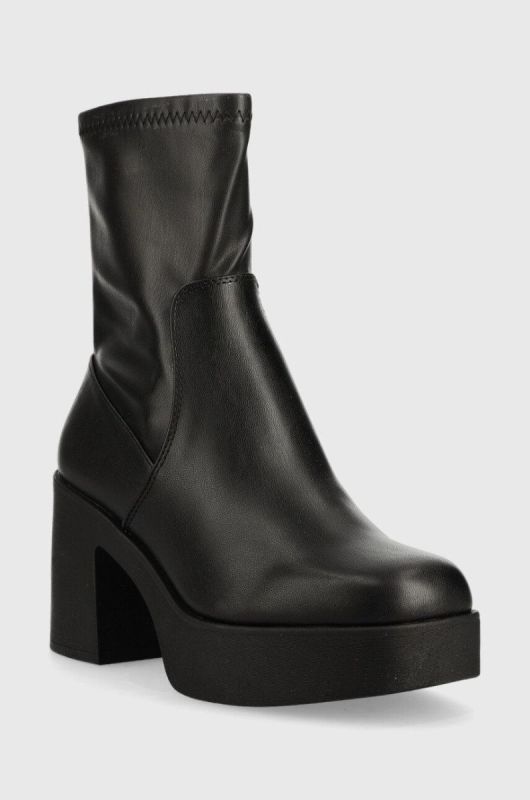 Черевики Aldo Upstep жіночі колір чорний каблук блок фото 2