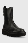 Шкіряні черевики Wrangler Jane Chelsea жіночі колір чорний на платформі