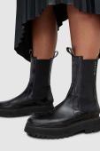 Шкіряні черевики AllSaints Amber жіночі колір чорний на платформі Шкіряні черевики AllSaints Amber жіночі колір чорний на платформі