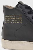 Шкіряні кеди AllSaints Tana High Top жіночі колір чорний