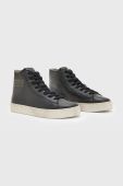 Шкіряні кеди AllSaints Tana High Top жіночі колір чорний
