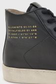 Шкіряні кеди AllSaints Tana High Top жіночі колір чорний