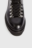 Шкіряні черевики AllSaints Wanda жіночі колір чорний на платформі Шкіряні черевики AllSaints Wanda жіночі колір чорний на платформі