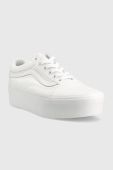 Кеди Vans old skool stackform жіночі колір чорний VN0A7Q5MW001-WHITE