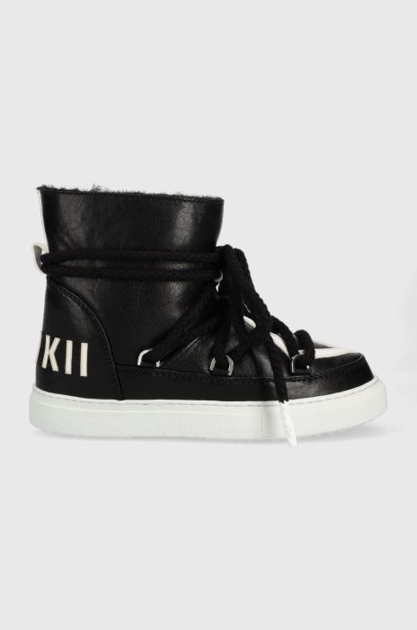 Шкіряні чоботи Inuikii Square Square колір чорний 70102-073