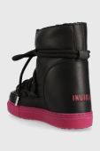 Шкіряні чоботи Inuikii Wedge колір чорний 70203-090