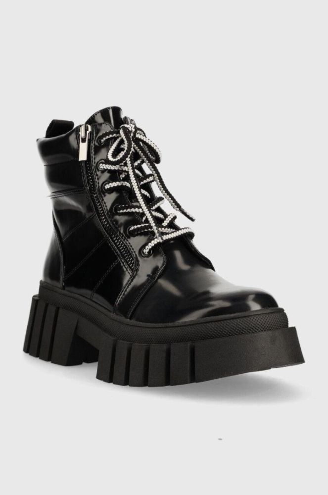Черевики Steve Madden Incredible жіночі колір чорний на платформі злегка утеплена фото 2