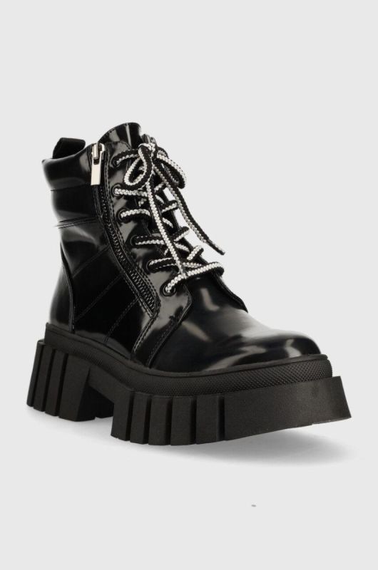 Черевики Steve Madden Incredible жіночі колір чорний на платформі злегка утеплена фото 2
