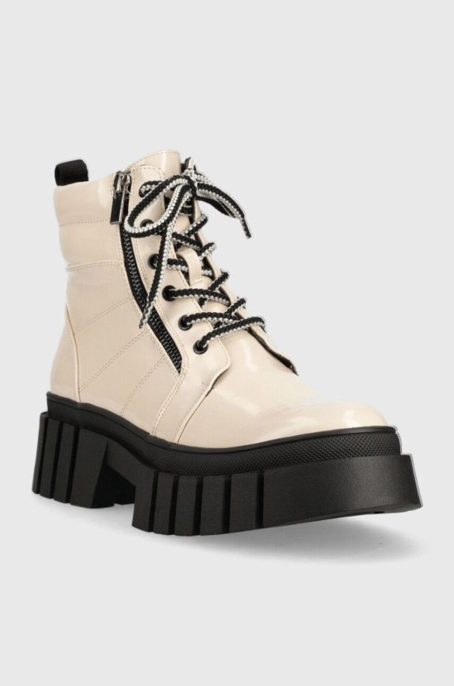 Черевики Steve Madden Incredible жіночі колір бежевий на платформі злегка утеплена фото 2