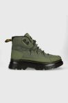 Черевики Dr. Martens Boury жіночі колір зелений на плоскому ходу DM27831384-Khaki Черевики Dr. Martens Boury жіночі колір зелений на плоскому ходу DM27831384-Khaki