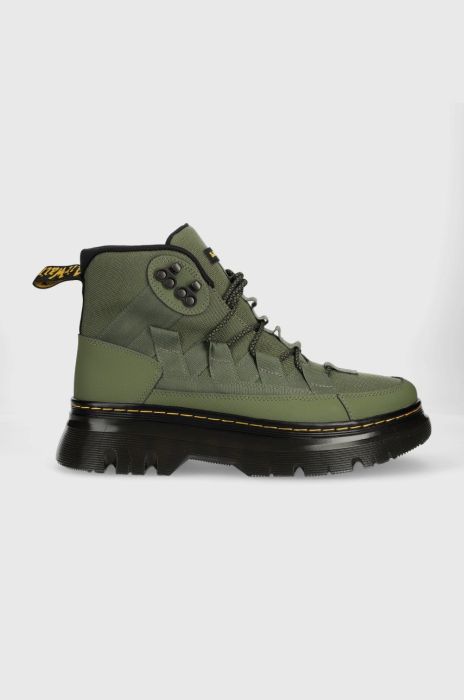Черевики Dr. Martens Boury жіночі колір зелений на плоскому ходу DM27831384-Khaki Черевики Dr. Martens Boury жіночі колір зелений на плоскому ходу DM27831384-Khaki