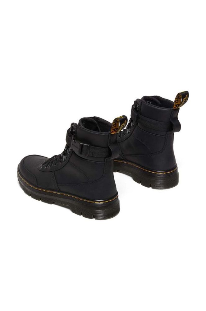 Шкіряні черевики Dr. Martens Combs Tech Leather колір чорний на плоскому ходу злегка утеплена фото 3