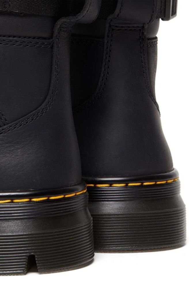 Шкіряні черевики Dr. Martens Combs Tech Leather колір чорний на плоскому ходу злегка утеплена фото 4