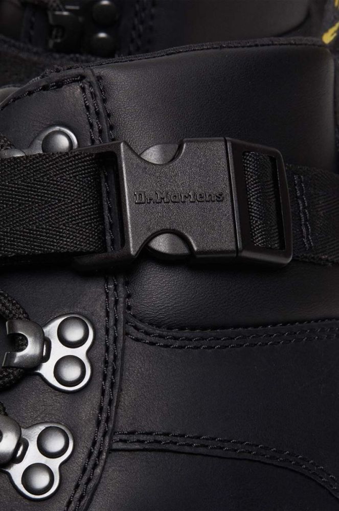 Шкіряні черевики Dr. Martens Combs Tech Leather колір чорний на плоскому ходу злегка утеплена фото 5