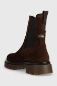 Замшеві черевики Gant Meghany жіночі колір коричневий на платформі Замшеві черевики Gant Meghany жіночі колір коричневий на платформі