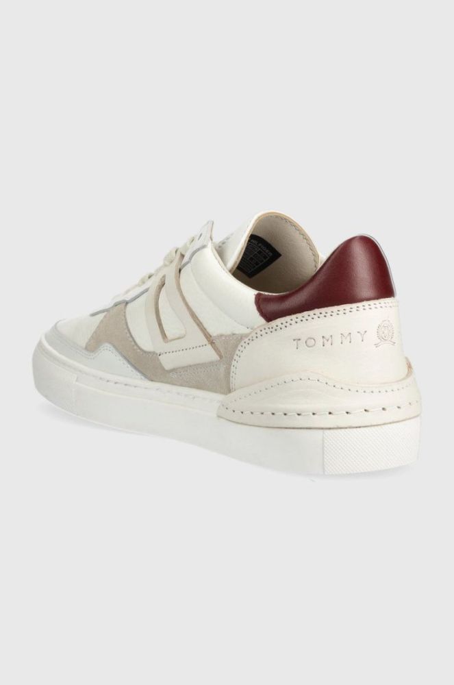 Шкіряні кросівки Tommy Hilfiger TH LAB COURT SNEAKER колір білий FM0FM04267 фото 3